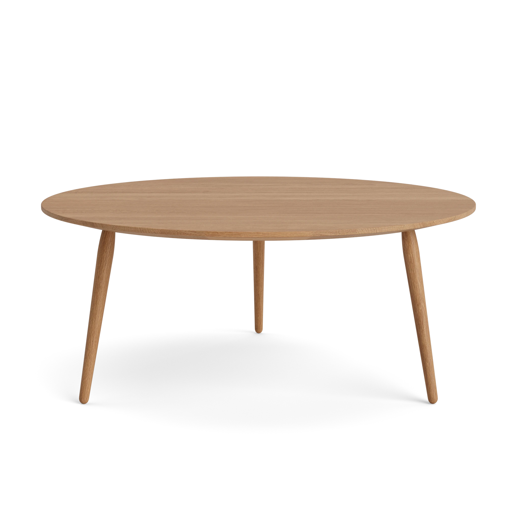 PLAYround Ø75 in Oak Natural oil – Solid Wood Coffee Table by Bruunmunch
