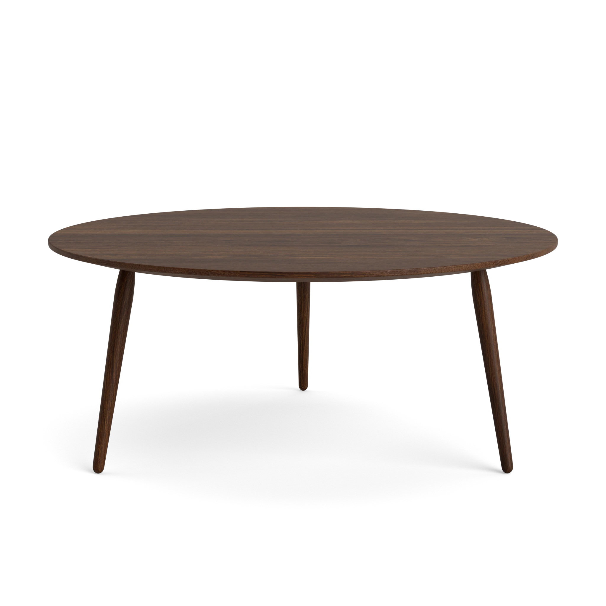 PLAYround Ø75 in Oak Smoked – Solid Wood Coffee Table by Bruunmunch