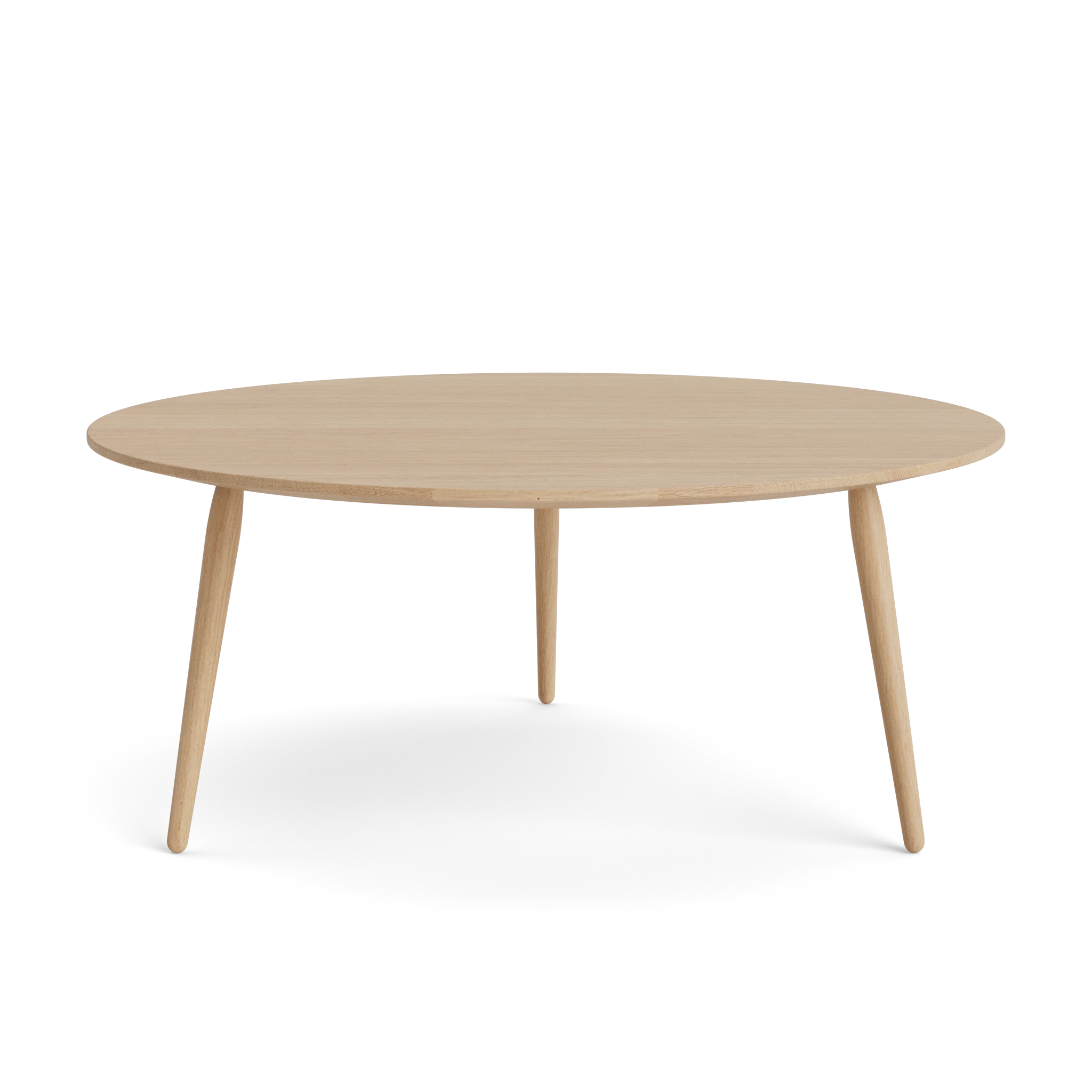 PLAYround Ø75 in Oak Soaped – Solid Wood Coffee Table by Bruunmunch