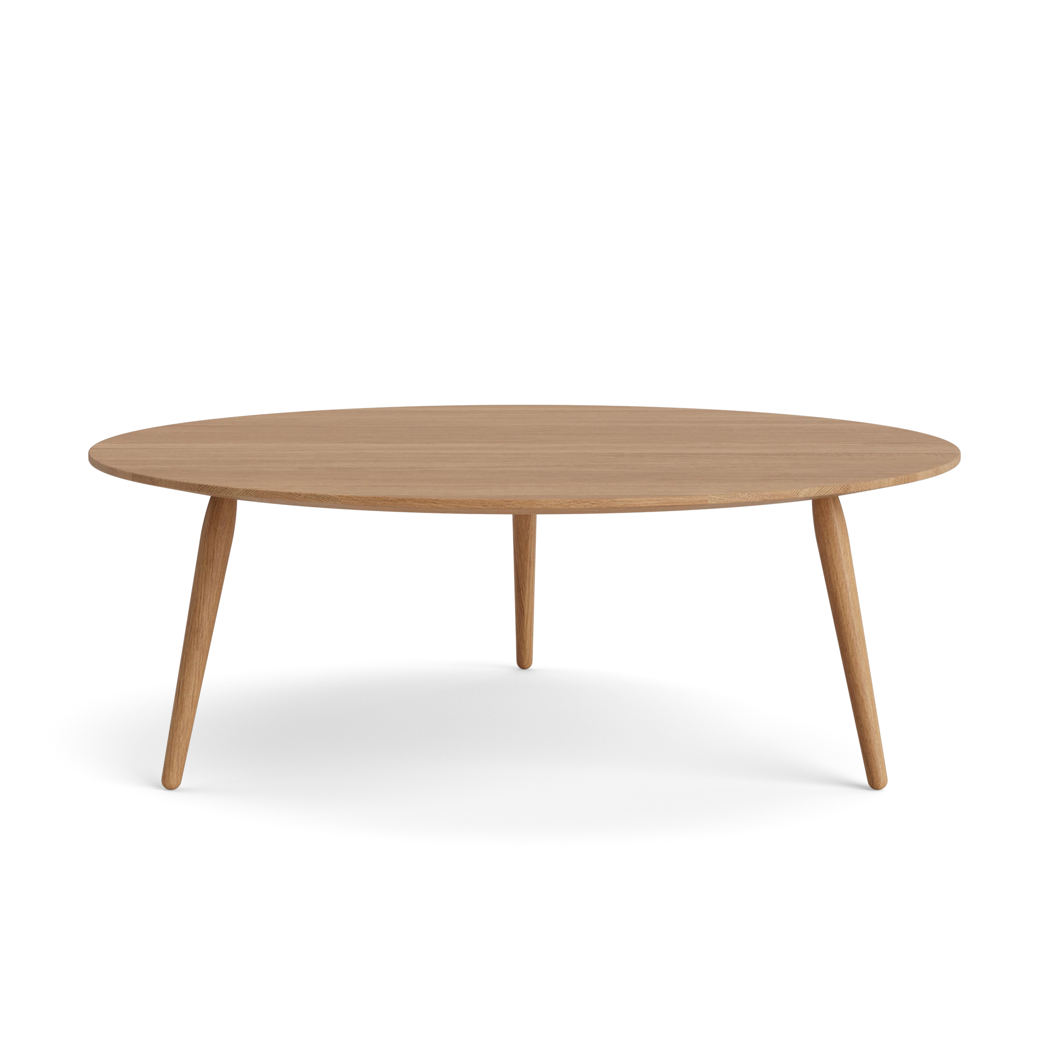 PLAYround Ø90 in Oak Natural oil – Solid Wood Coffee Table by Bruunmunch