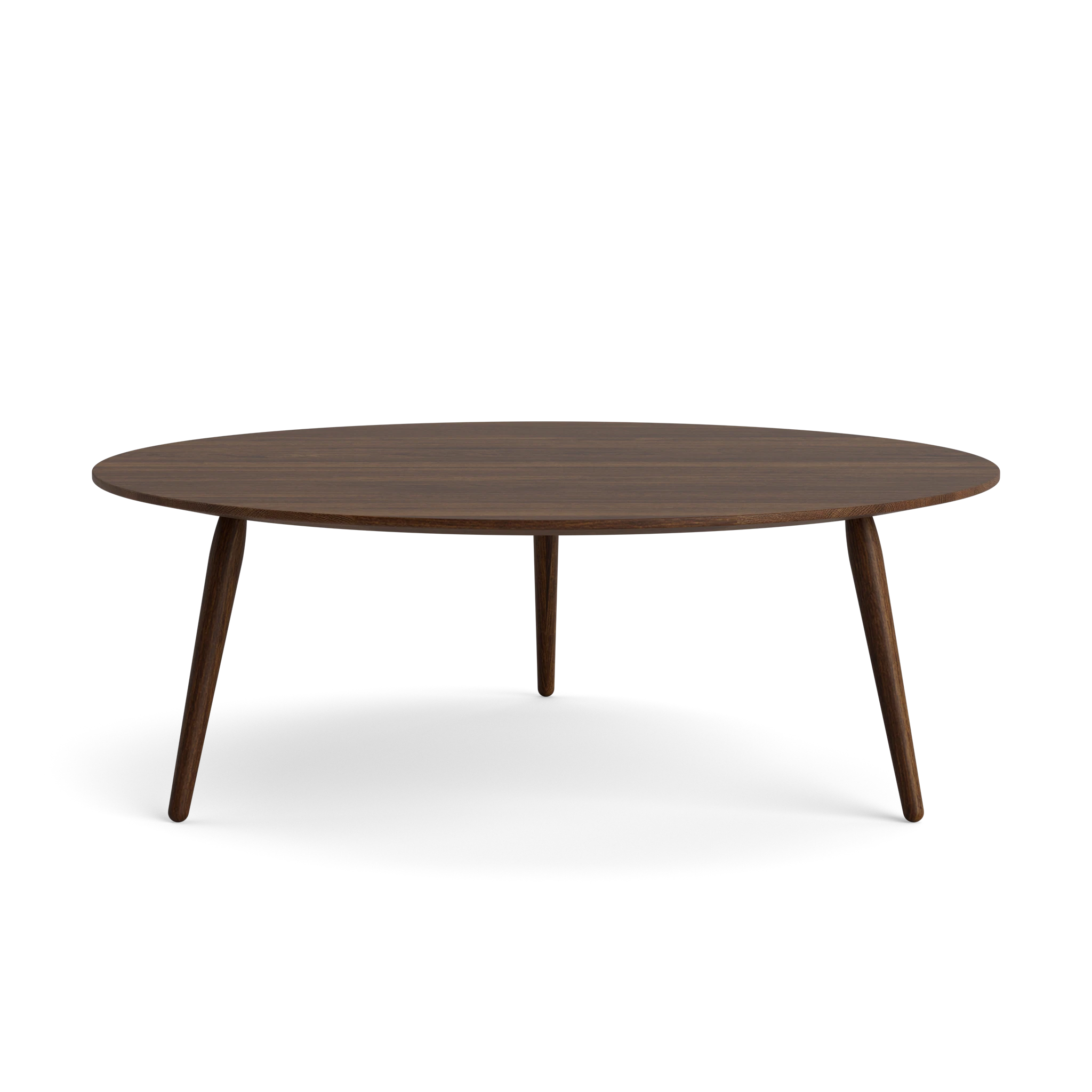 PLAYround Ø90 in Oak Smoked – Solid Wood Coffee Table by Bruunmunch