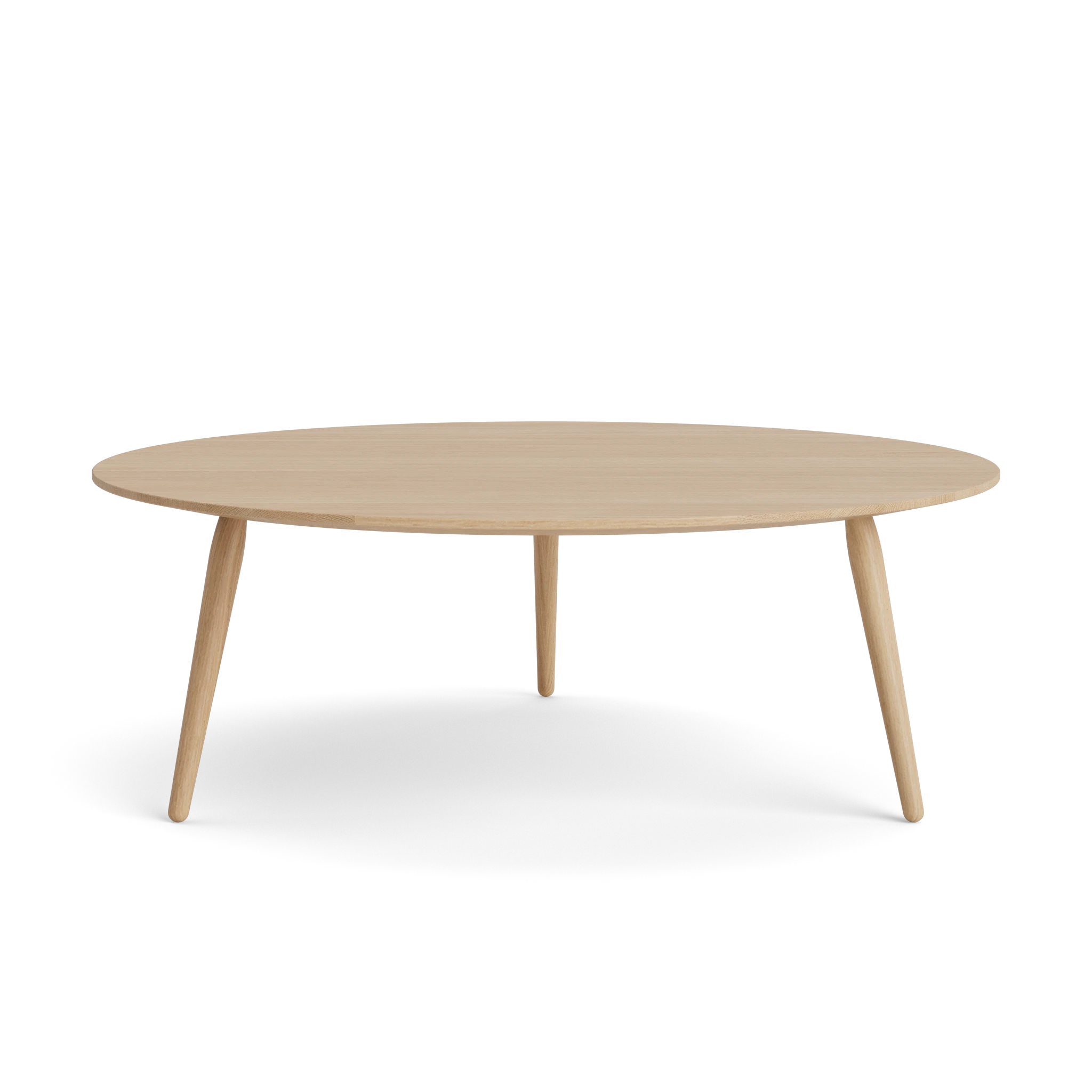 PLAYround Ø90 in Oak Soaped – Solid Wood Coffee Table by Bruunmunch