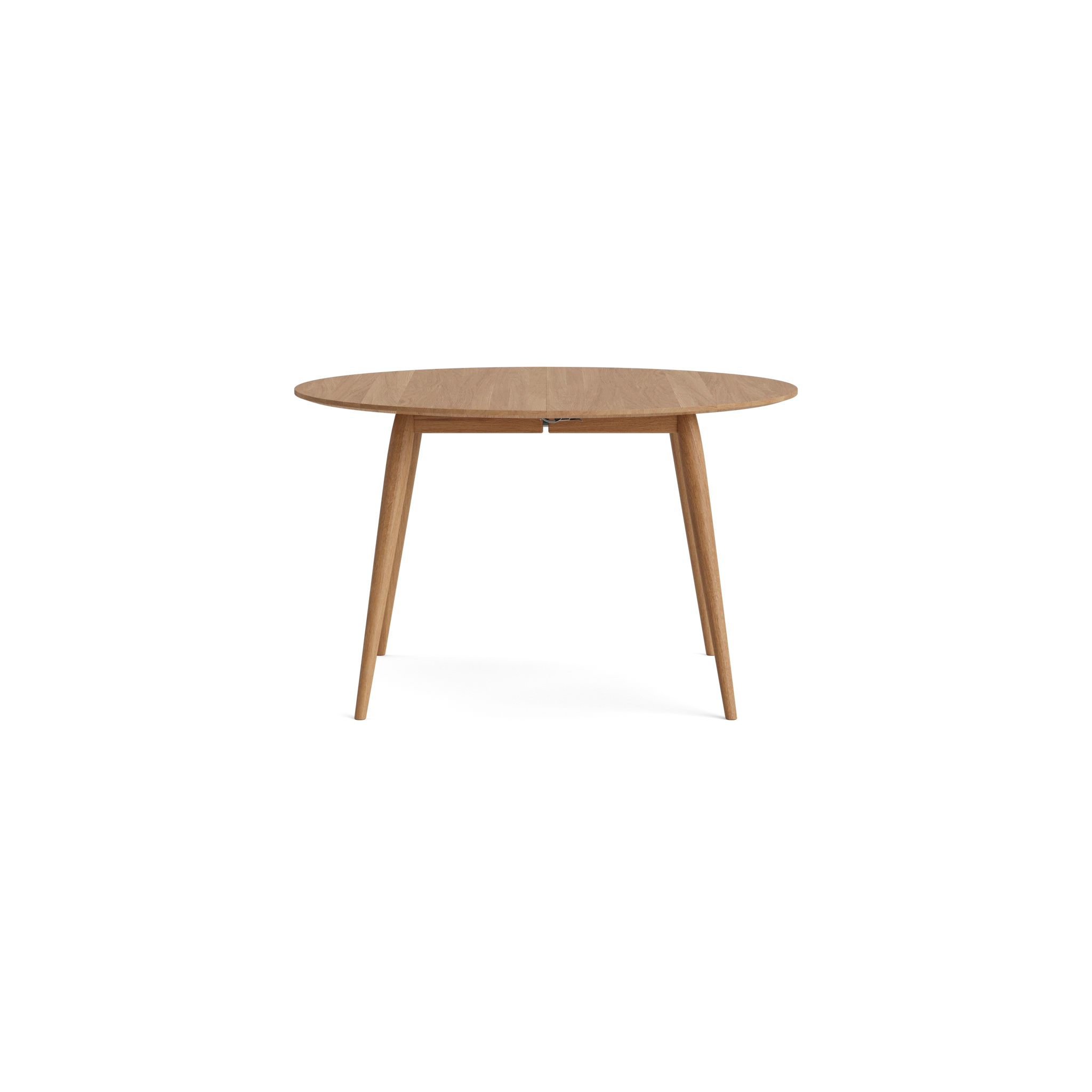 PLAYdinner Round Ø120 Extendable Dining Table in Oak Natural oil – Solid wood dining table by Bruunmunch