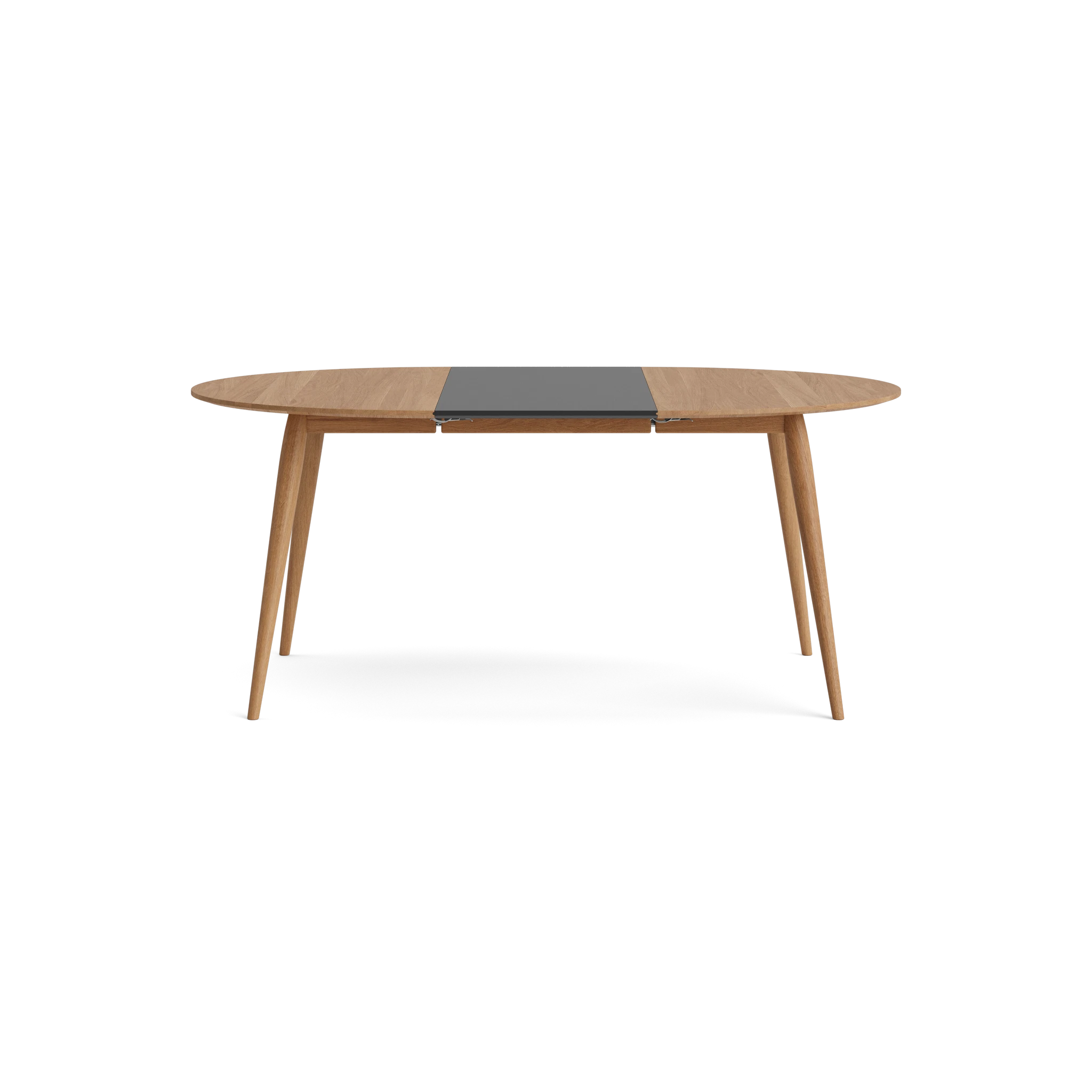 PLAYdinner Round Ø120 Extendable Dining Table in Oak Natural oil – Solid wood dining table by Bruunmunch