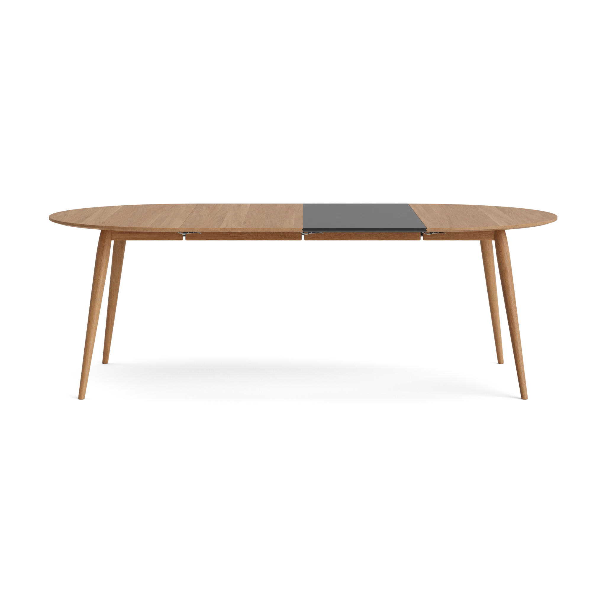 PLAYdinner Round Ø120 Extendable Dining Table in Oak Natural oil – Solid wood dining table by Bruunmunch