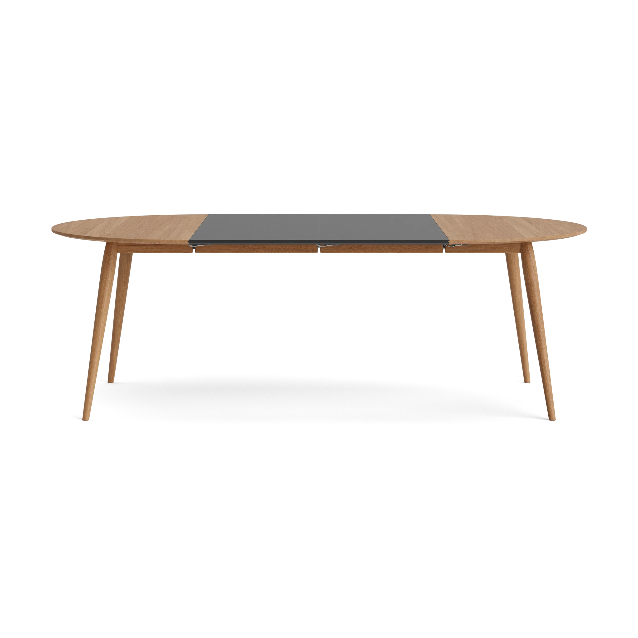 PLAYdinner Round Ø120 Extendable Dining Table in Oak Natural oil – Solid wood dining table by Bruunmunch
