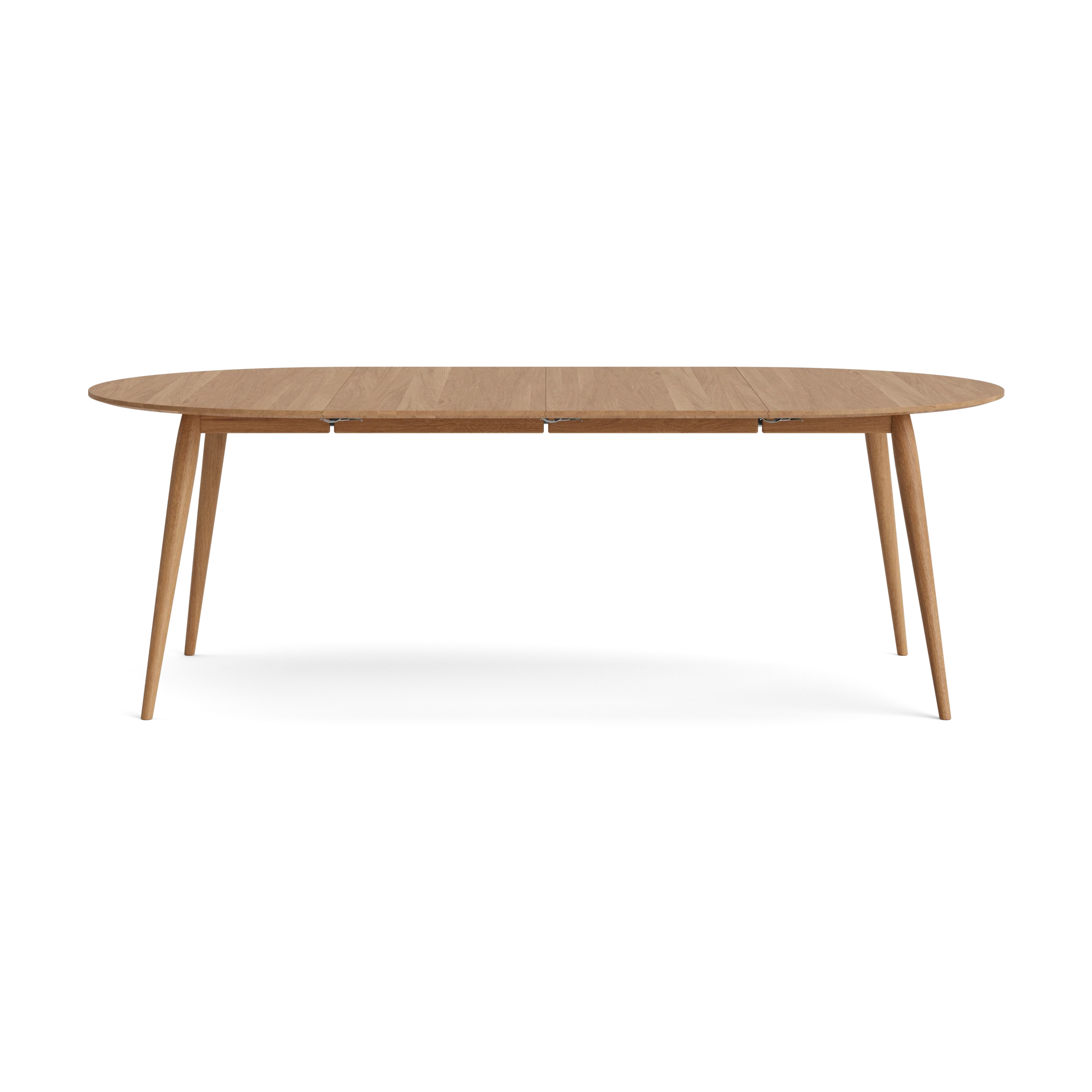 PLAYdinner Round Ø120 Extendable Dining Table in Oak Natural oil – Solid wood dining table by Bruunmunch