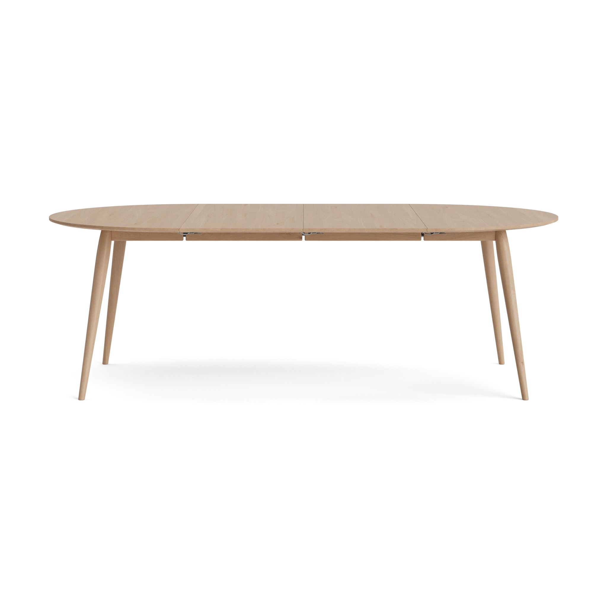 PLAYdinner Round Ø120 Extendable Dining Table in Eiche mit Weißöl – Massivholz-Esstisch von Bruunmunch