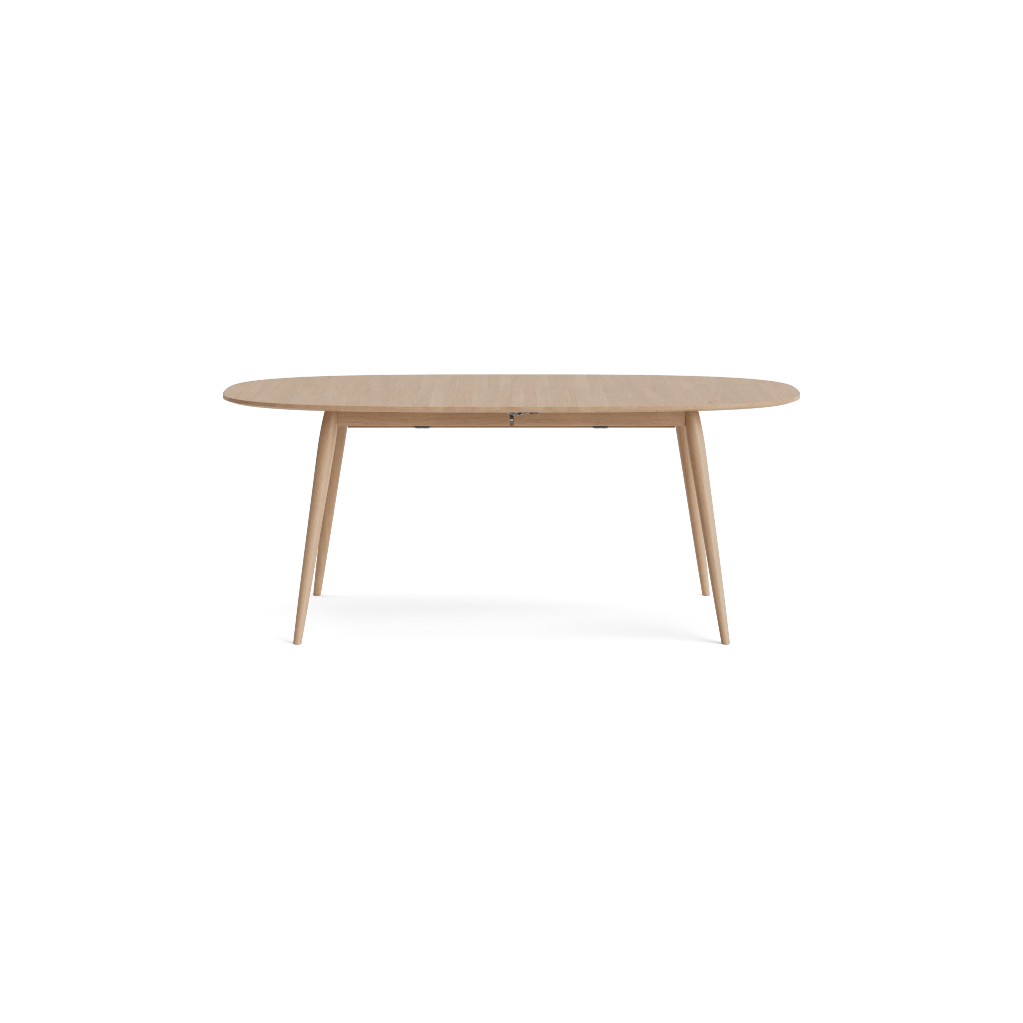 PLAYdinner Lamé, Extendable Dining Table in Oak White oil – Solid wood dining table by Bruunmunch