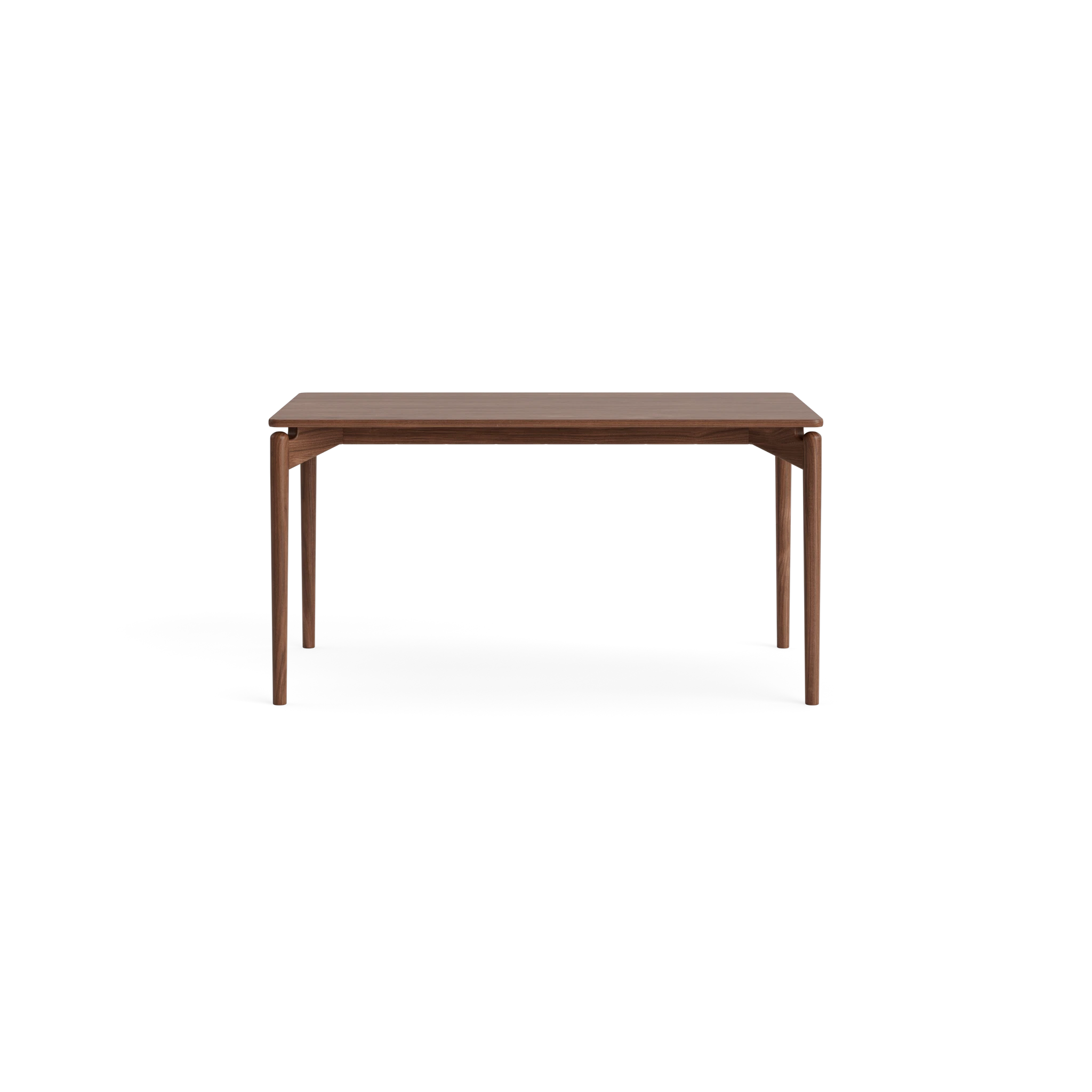 PURE Dining Table Length 140 in Nussbaum mit Naturöl – Massivholz-Esstisch von Bruunmunch