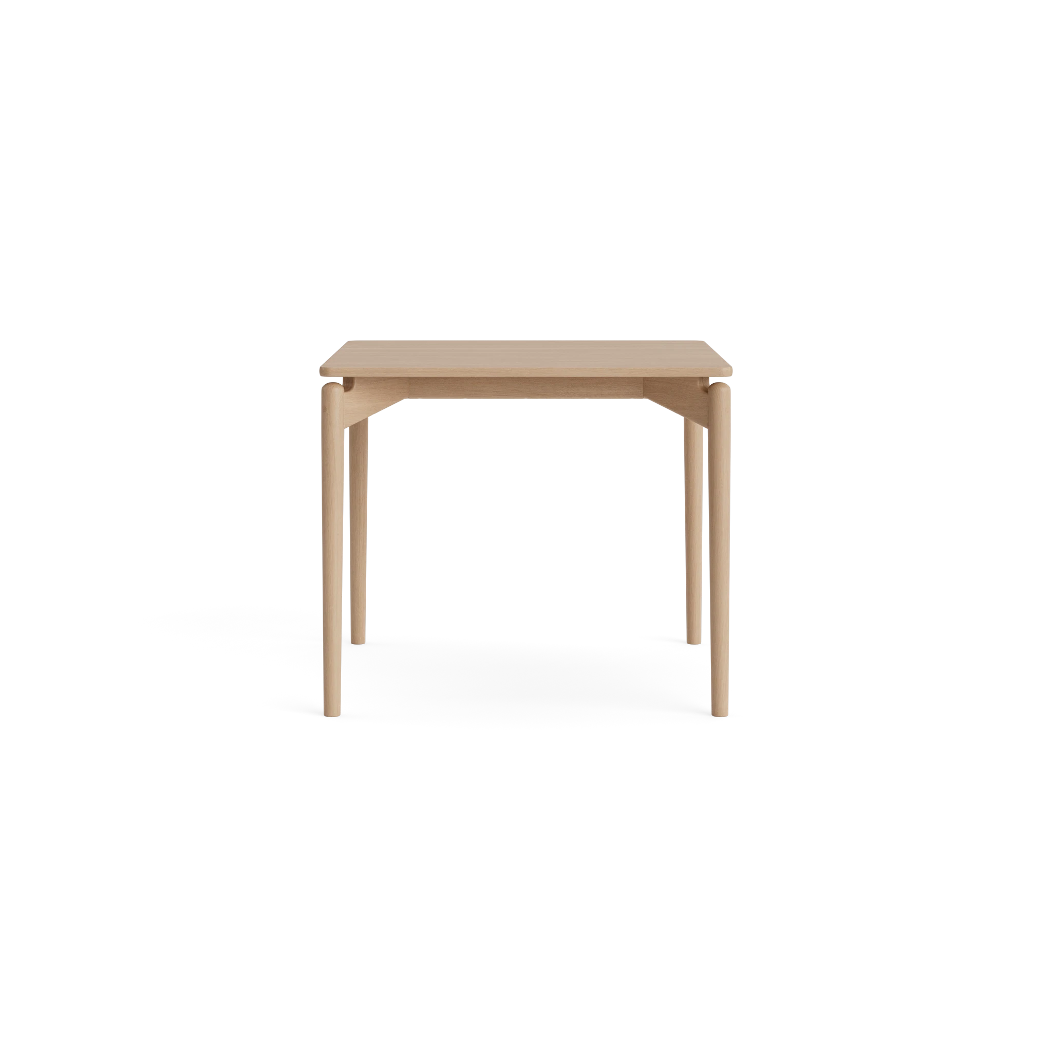 PURE Dining Table Length 85 in Oak White oil – Solid wood dining table by Bruunmunch