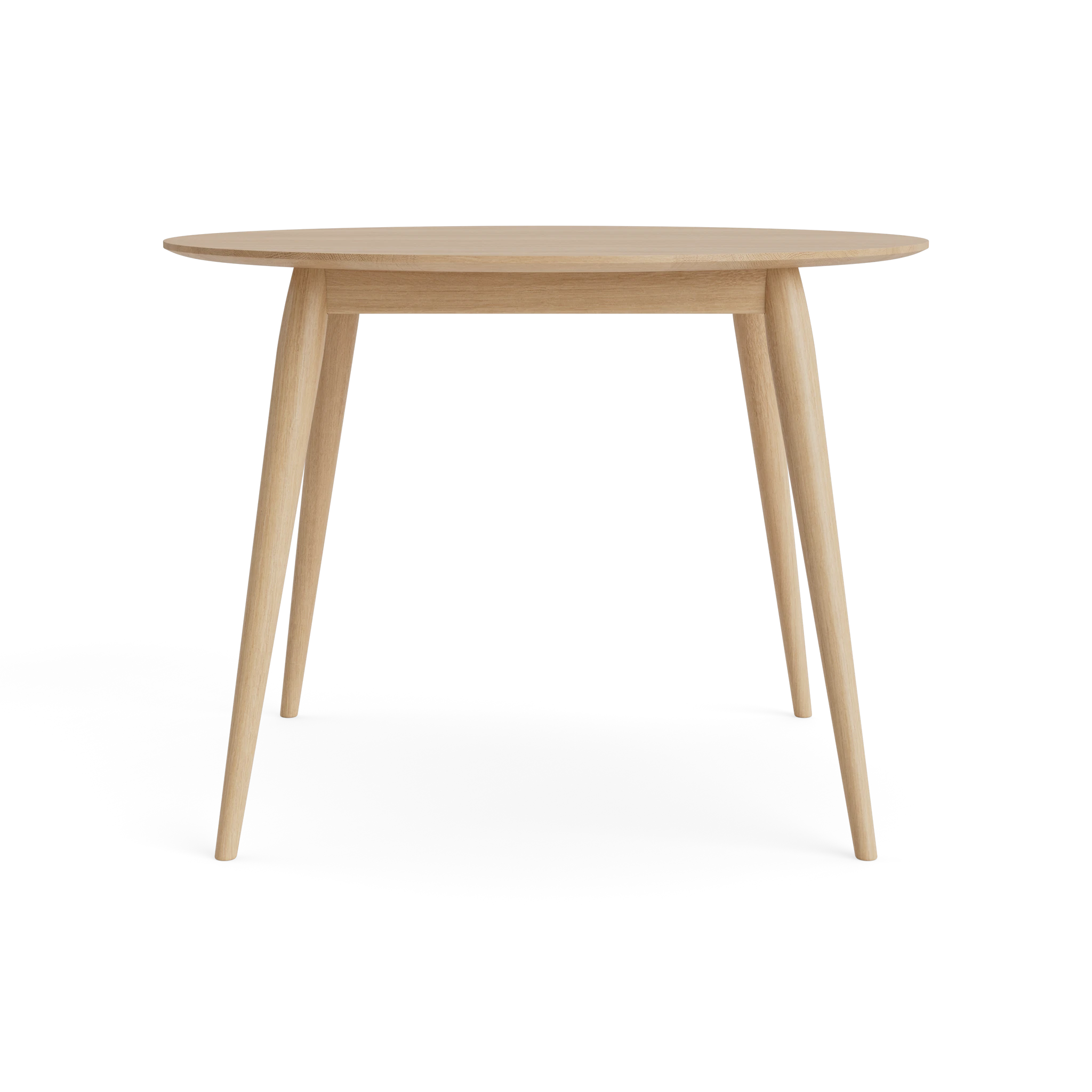PLAYdinner Round Ø100 & Ø120 Dining Table in Oak Soaped – Solid wood dining table by Bruunmunch