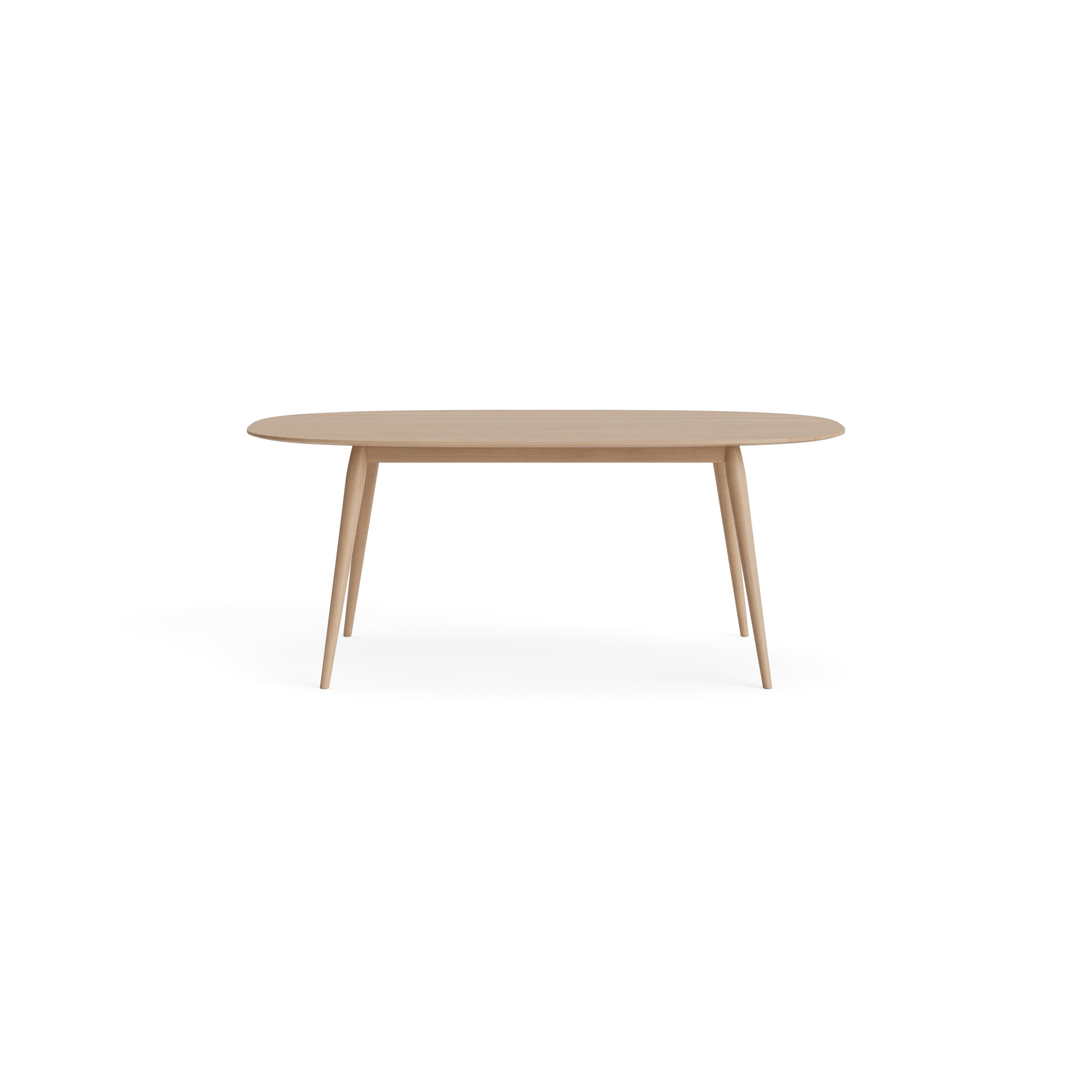 PLAYdinner Lamé 180, 230 & 280 Dining Table in Oak White oil – Solid wood dining table by Bruunmunch