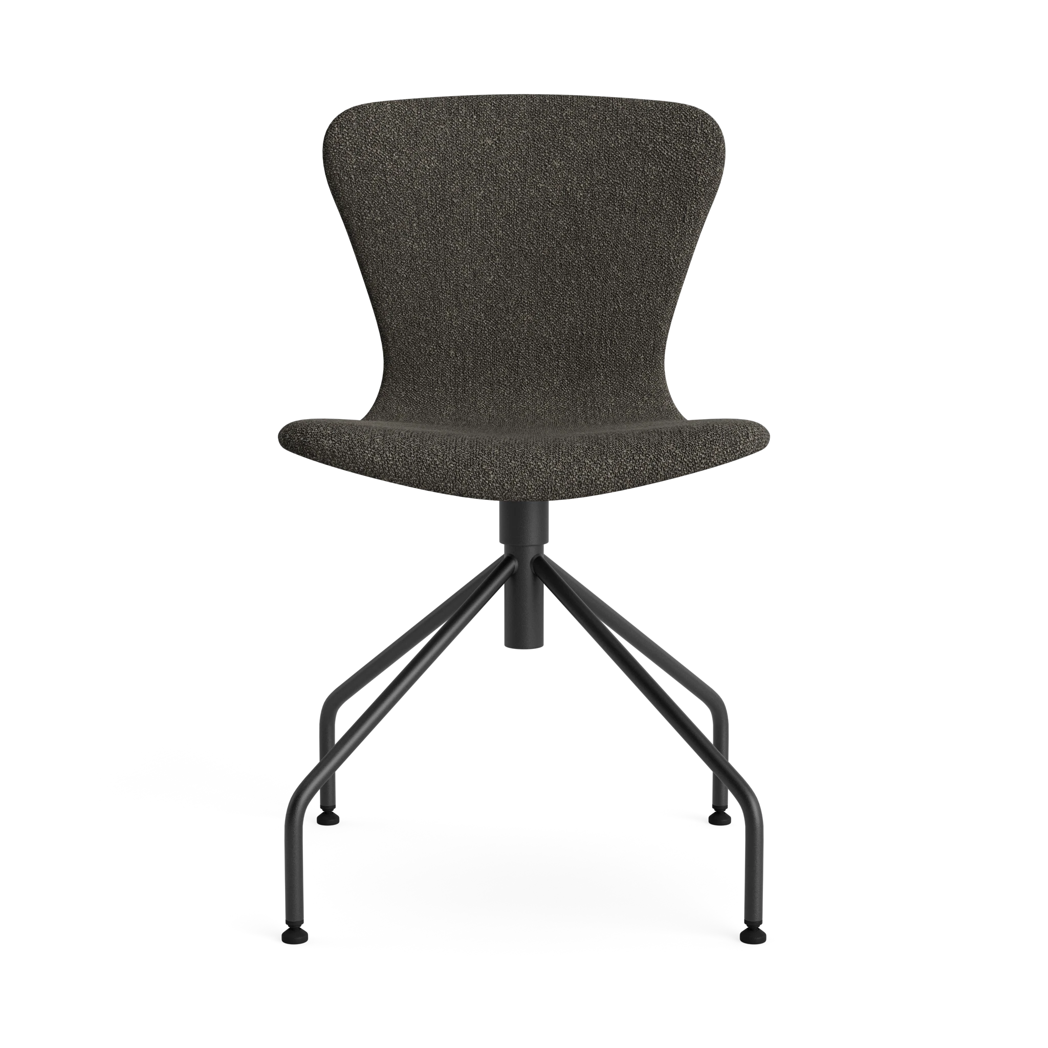 PLAY Chair Swing Fabric in Crush Bouclé 040 – Upholstered dining chair by Bruunmunch