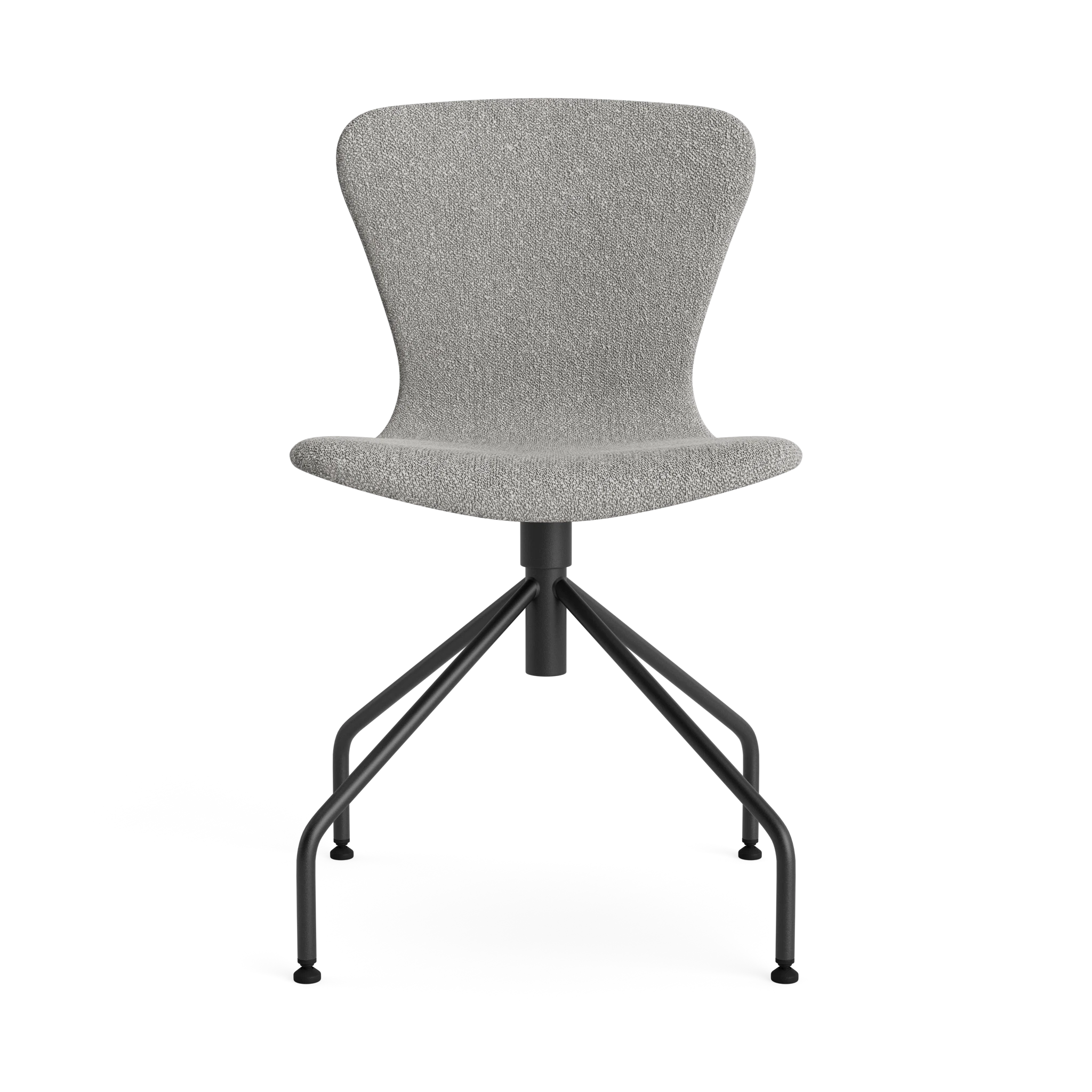 PLAY Chair Swing Fabric in Crush Bouclé 070 – Upholstered dining chair by Bruunmunch