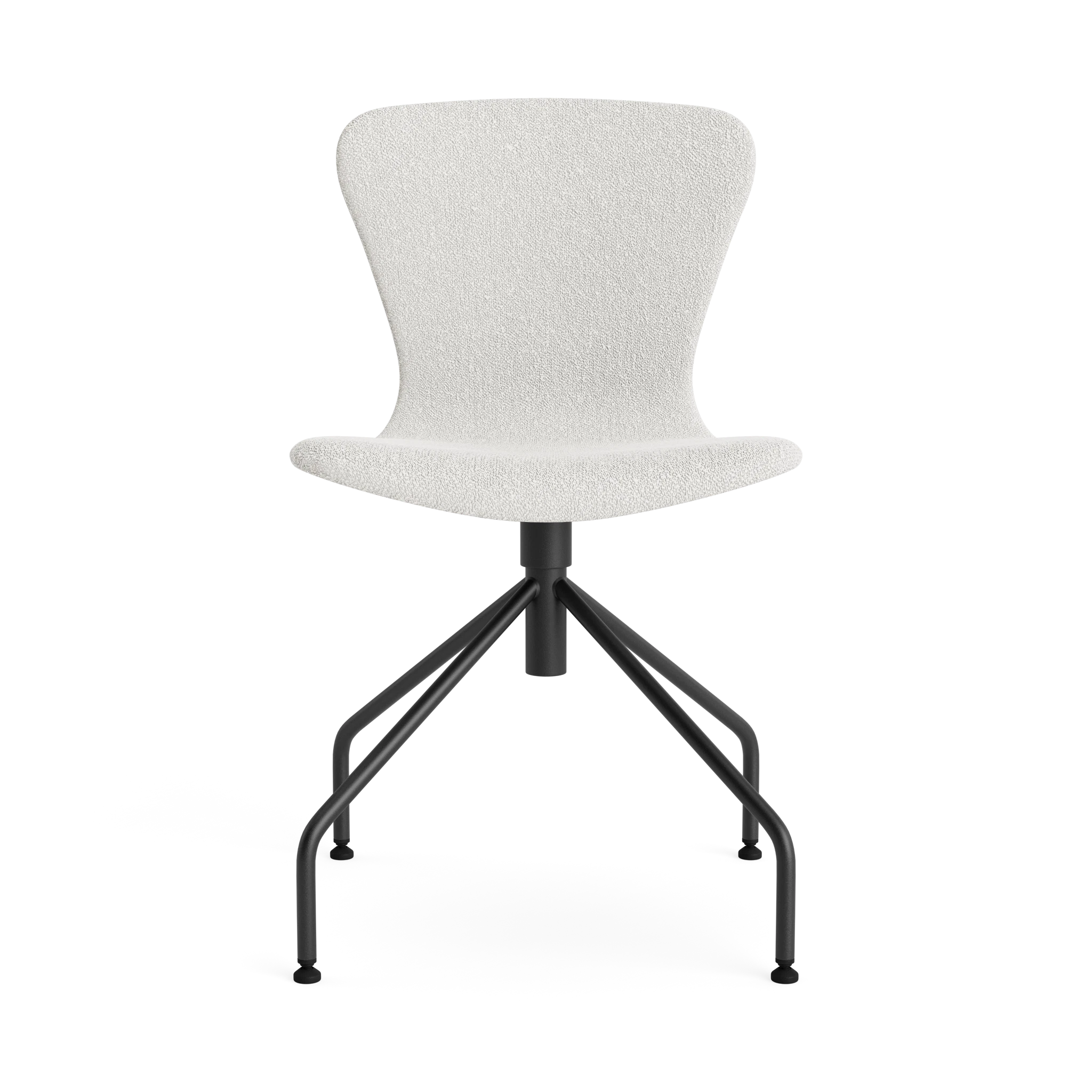 PLAY Chair Swing Fabric in Crush Bouclé 090 – Upholstered dining chair by Bruunmunch
