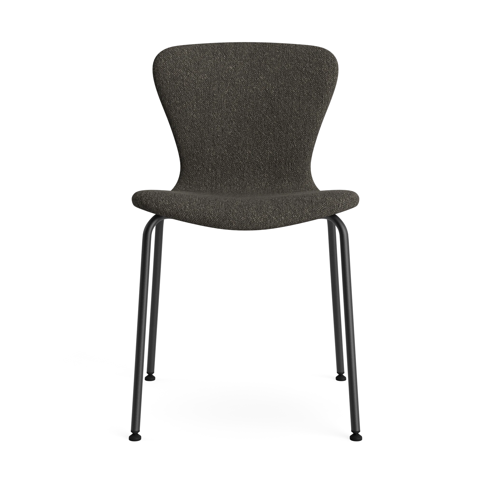 PLAY Chair Tube Fabric in Crush Bouclé 040 – Upholstered dining chair by Bruunmunch