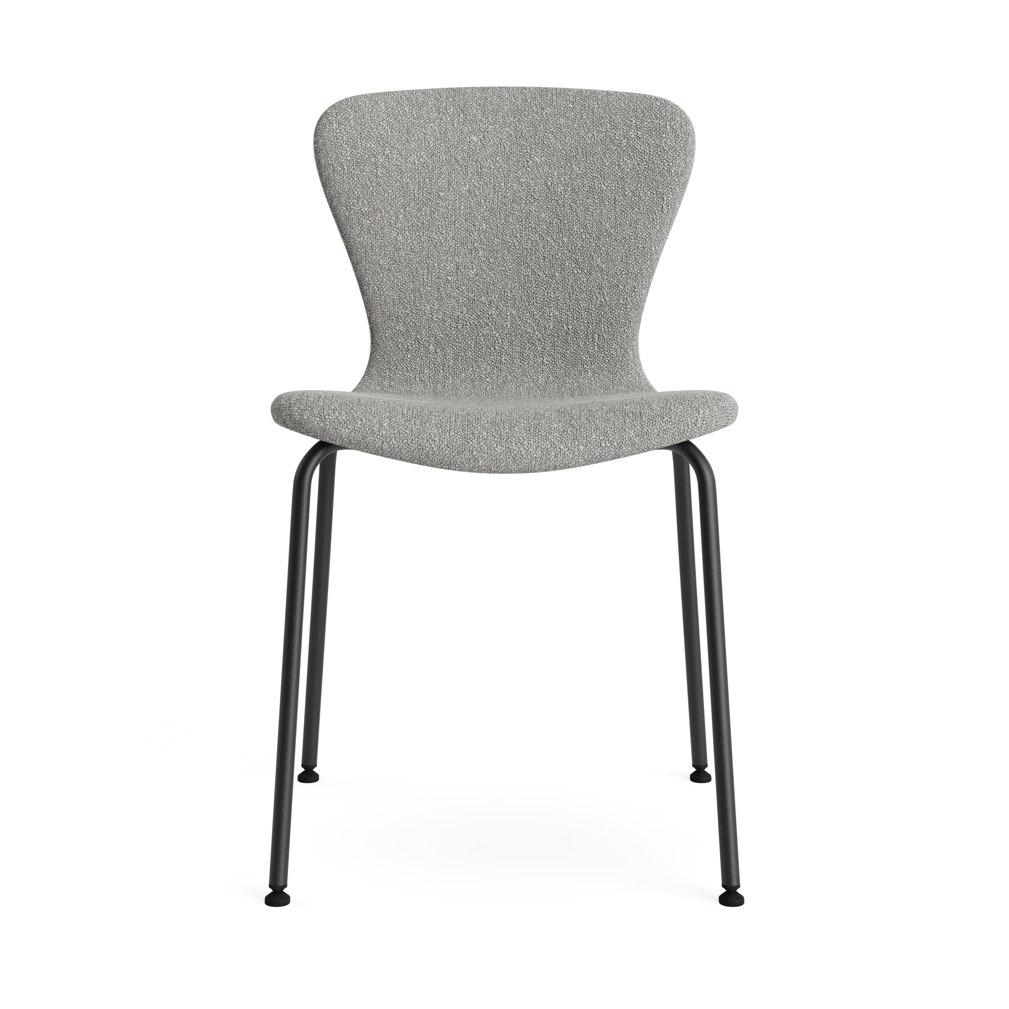 PLAY Chair Tube Fabric in Crush Bouclé 070 – Upholstered dining chair by Bruunmunch