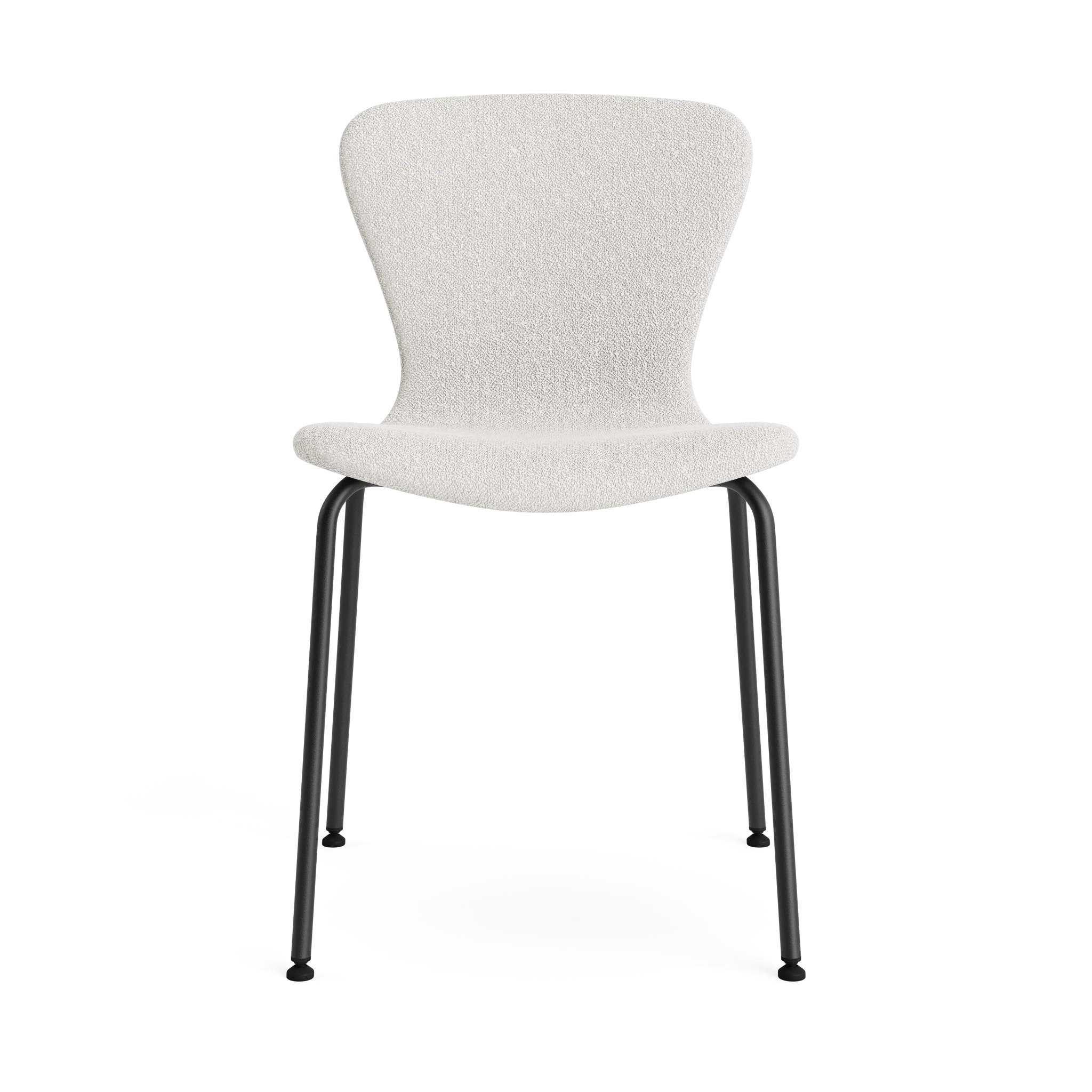 PLAY Chair Tube Fabric in Crush Bouclé 090 – Upholstered dining chair by Bruunmunch