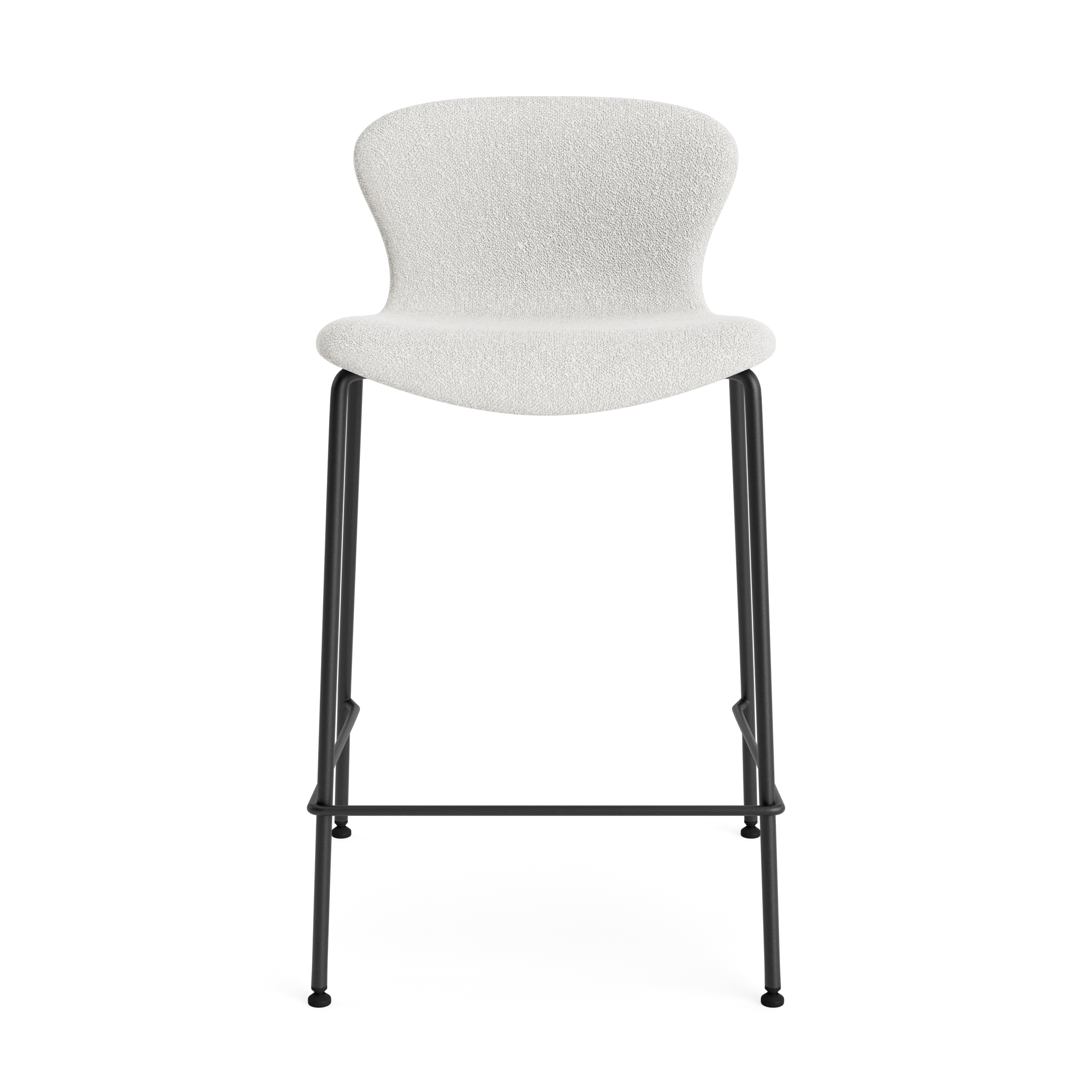 PLAY Chair Counter Fabric Height 65 in Crush Bouclé 090 – Upholstered counter chair by Bruunmunch
