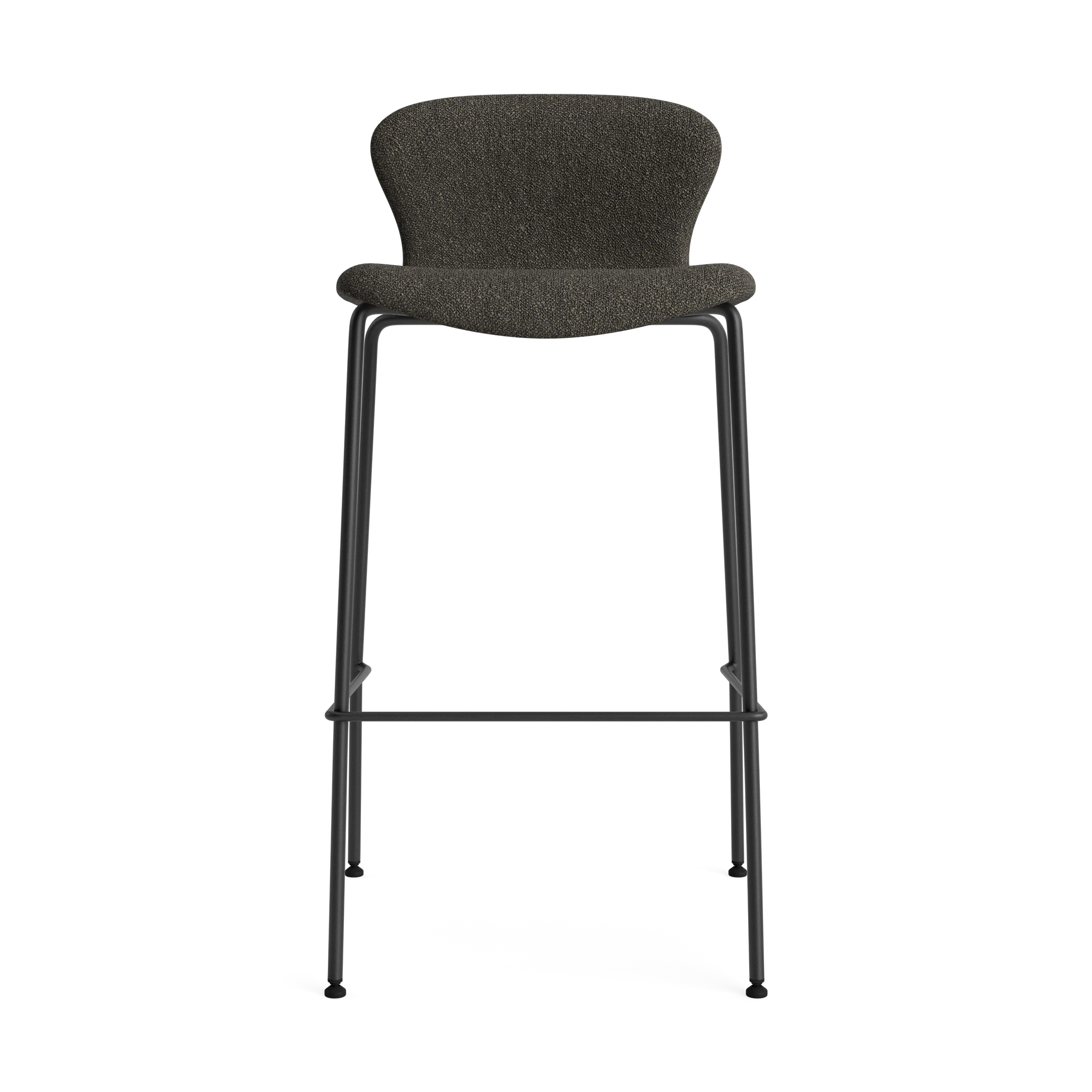 PLAY Chair Bar Fabric Height 75 in Crush Bouclé 040 – Upholstered bar chair by Bruunmunch