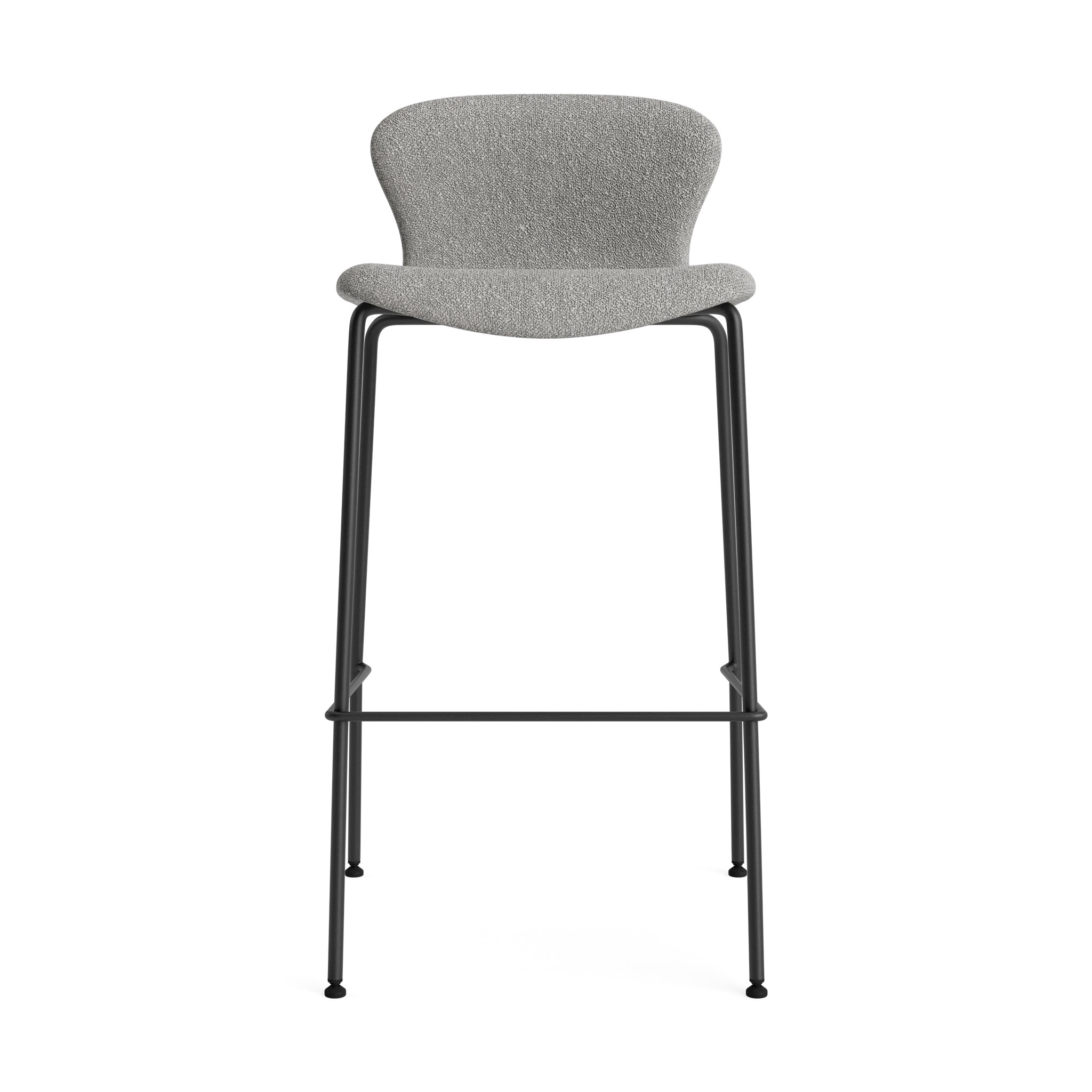 PLAY Chair Bar Fabric Height 75 in Crush Bouclé 070 – Upholstered bar chair by Bruunmunch