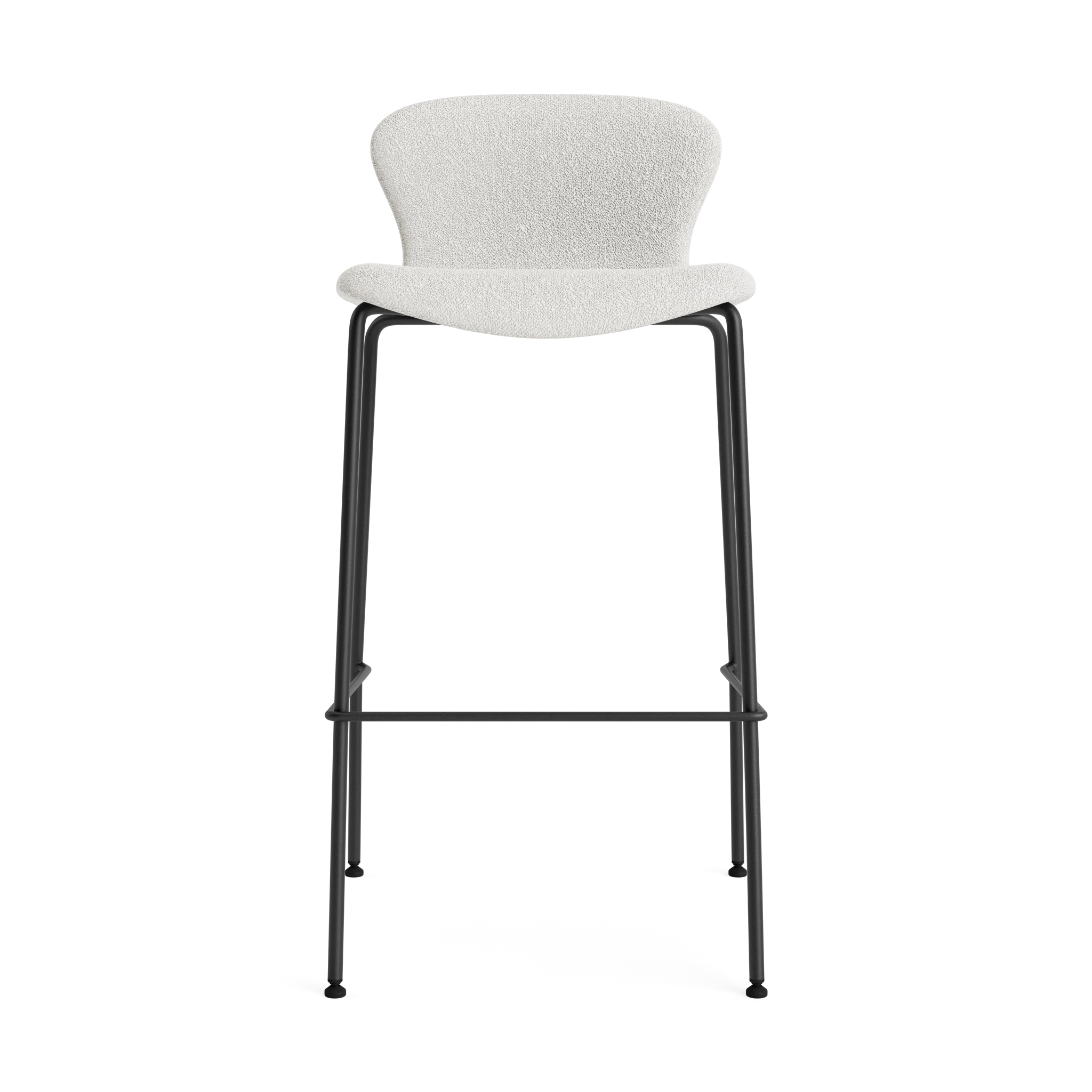 PLAY Chair Bar Fabric Height 75 in Crush Bouclé 090 – Upholstered bar chair by Bruunmunch