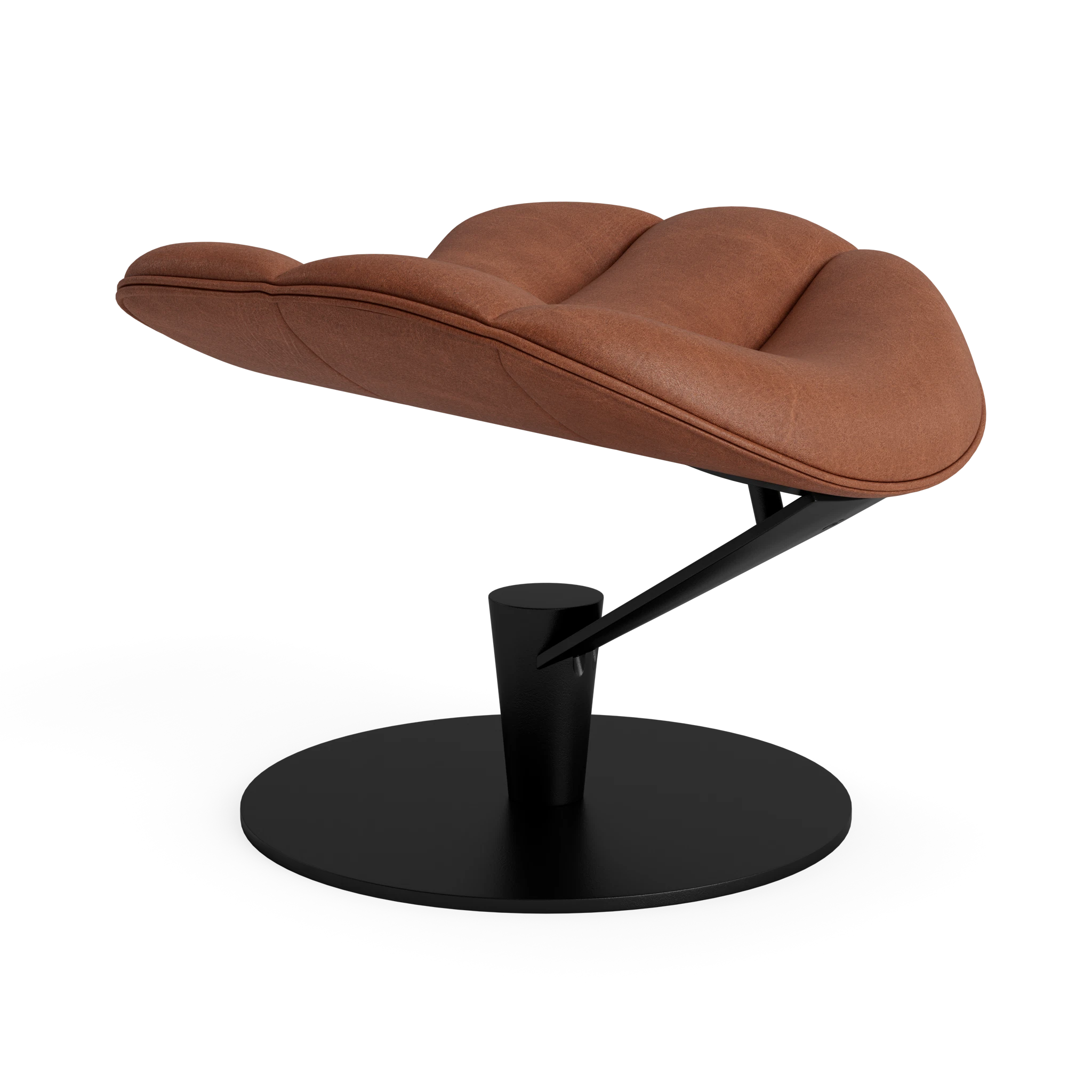 Lobster Footstool - Fully Upholstered in Davos Brown – Upholstered Lounge Chair by Bruunmunch