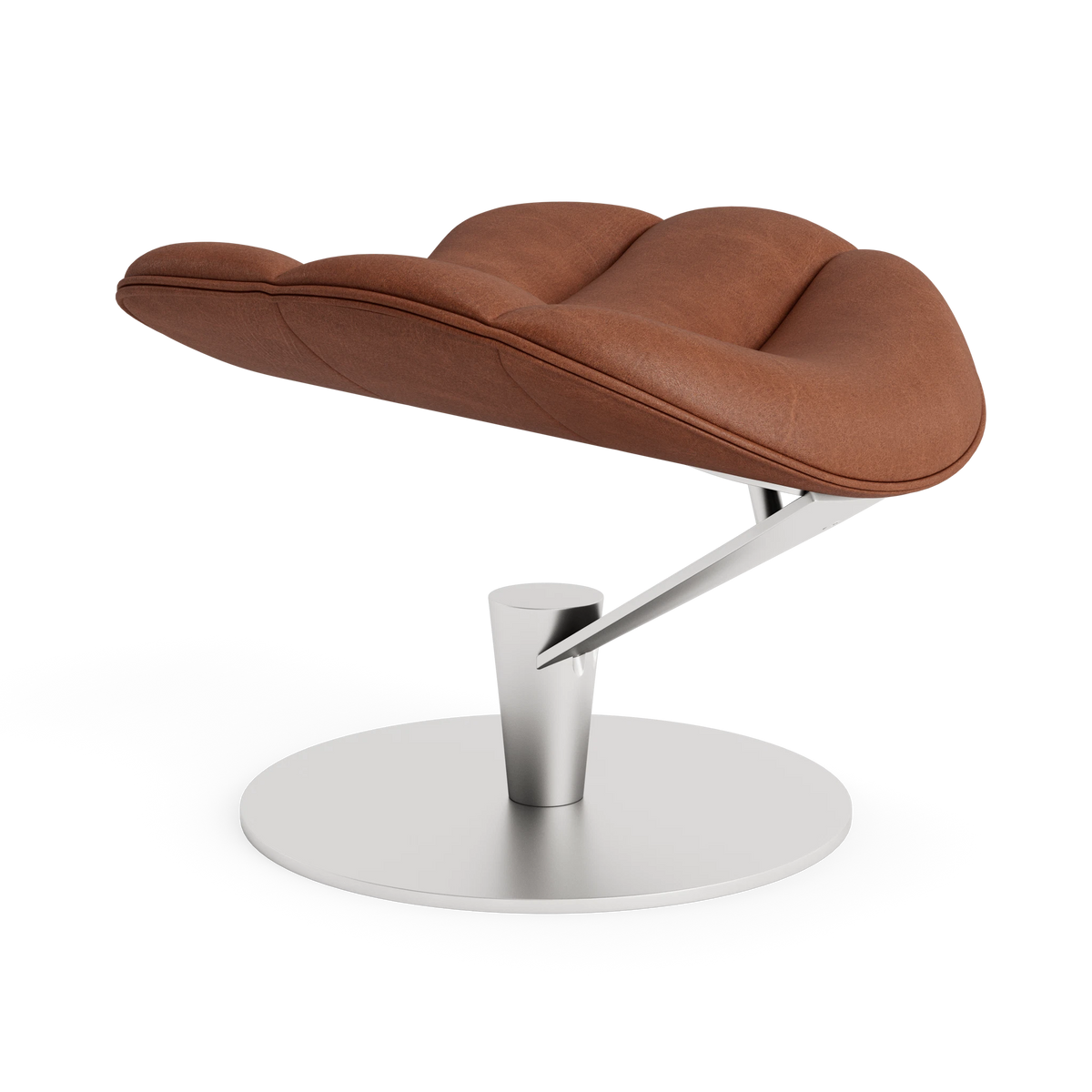 Lobster Footstool - Fully Upholstered in Davos Brown – Upholstered Lounge Chair by Bruunmunch