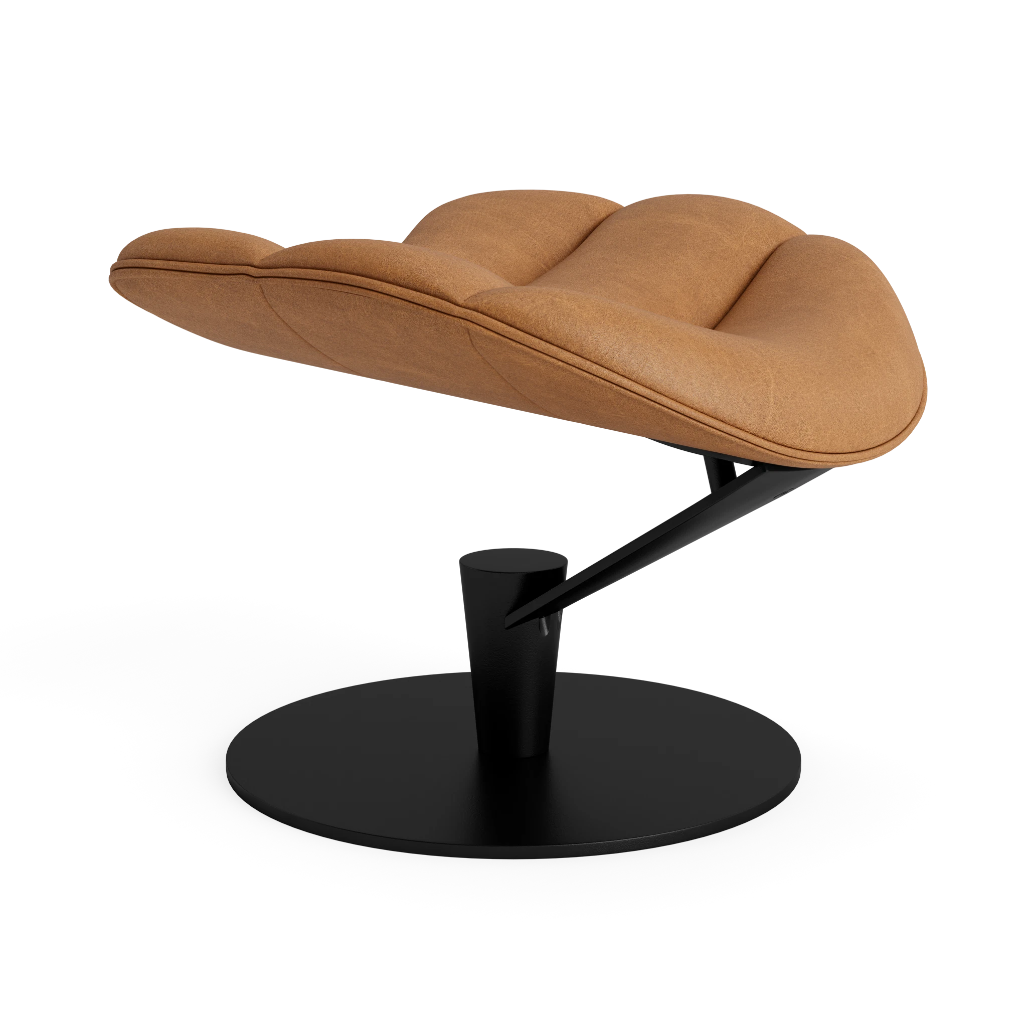 Lobster Footstool - Fully Upholstered in Davos Brandy – Upholstered Lounge Chair by Bruunmunch