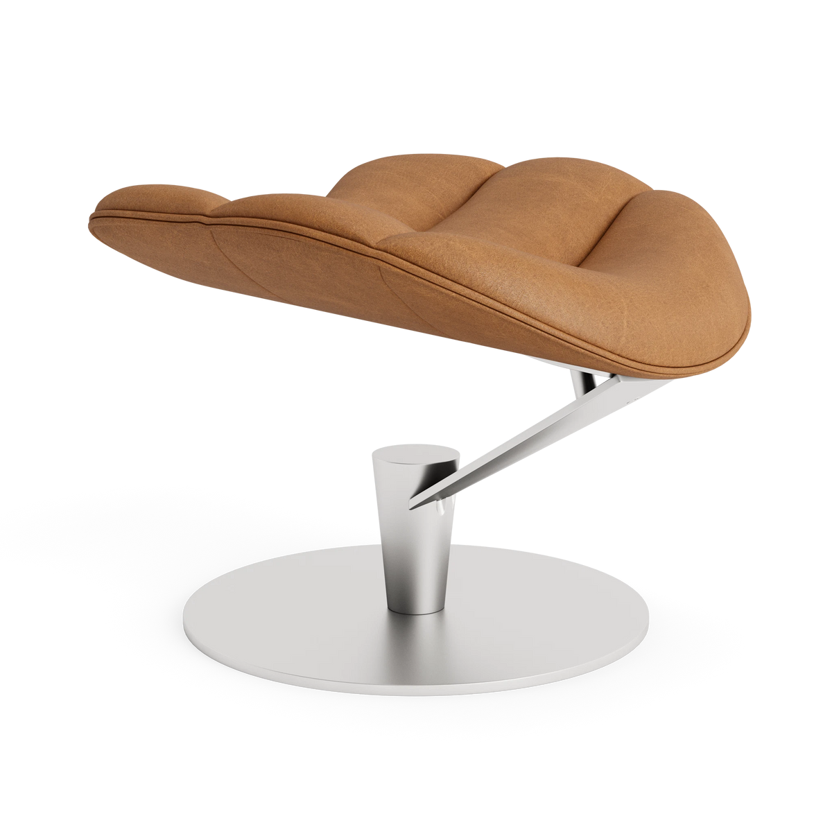Lobster Footstool - Fully Upholstered in Davos Brandy – Upholstered Lounge Chair by Bruunmunch