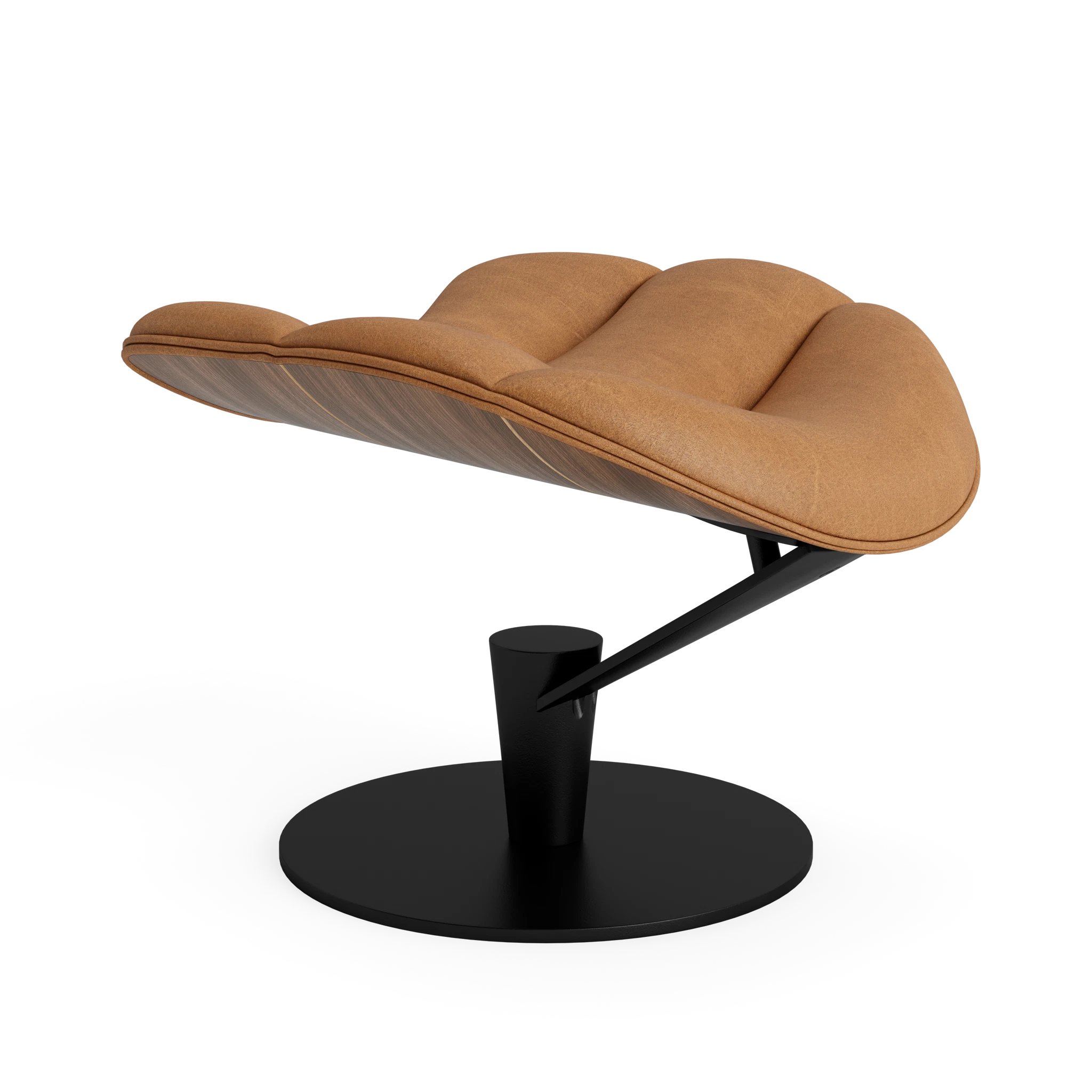 Lobster Footstool - Front Upholstered in Davos Brandy – Upholstered Lounge Chair by Bruunmunch