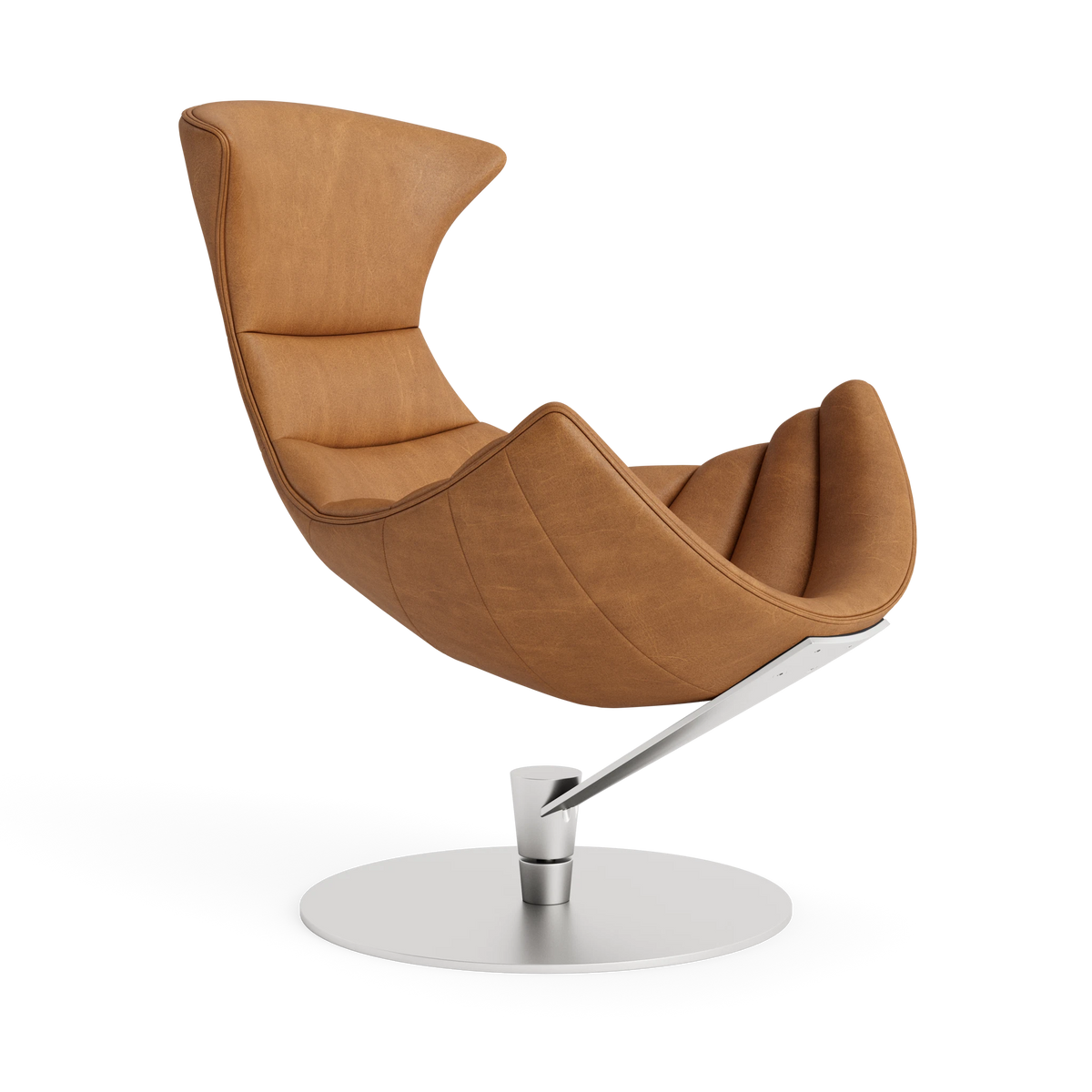 Lobster Chair - Fully Upholstered in Davos Brandy – Upholstered Lounge Chair by Bruunmunch