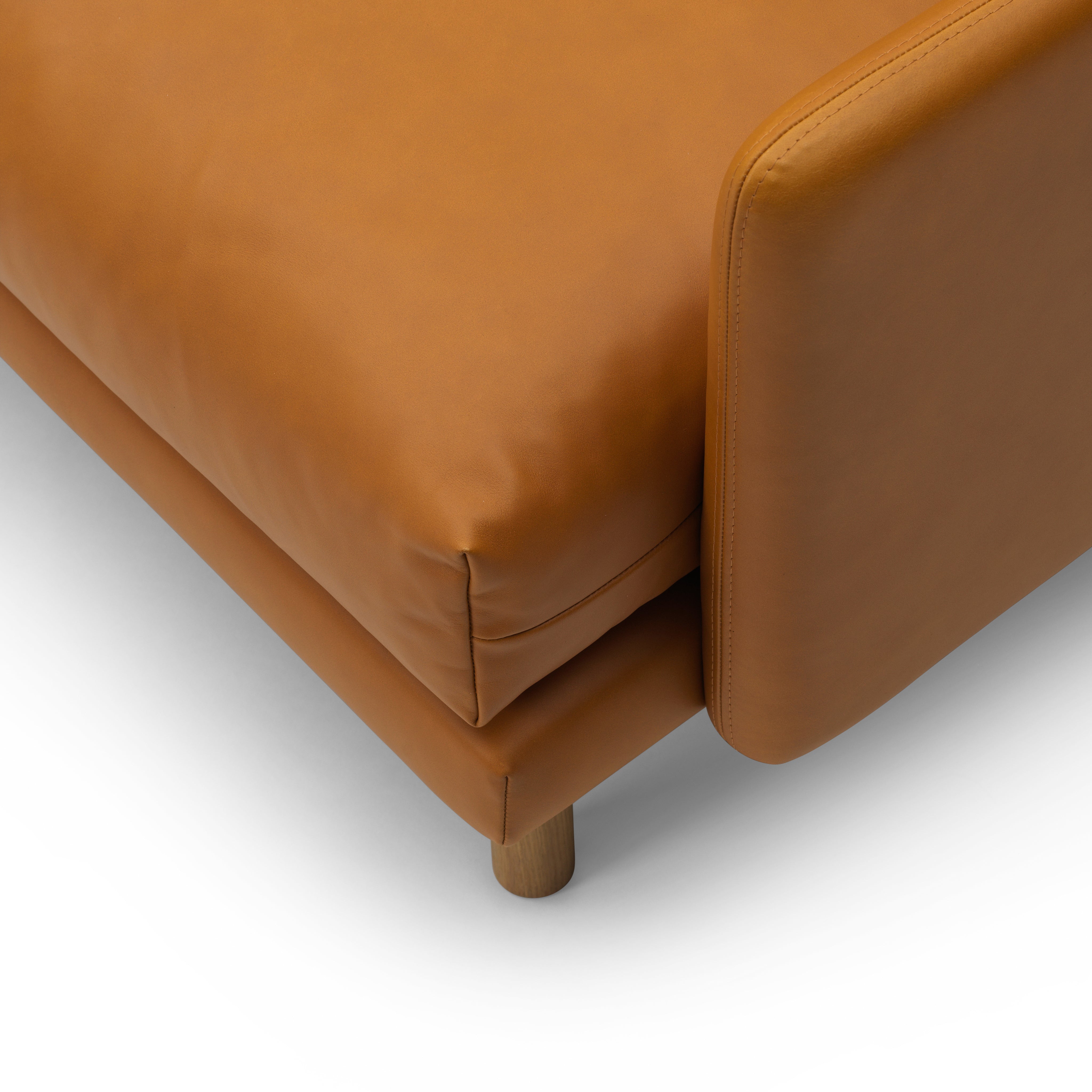 Emo 3 Seater Semi-Aniline Cognac FLP Emo 3 Seater Semi-Aniline Cognac FLP Bruunmunch Furniture